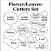 Tin Cutter Set  Flowers Leaves